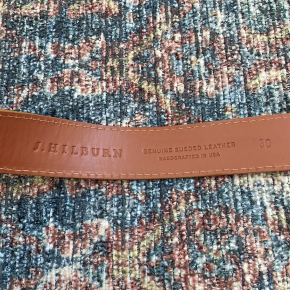 J. Hillburn Suede Leather Belt - Picture 3 of 4